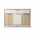 Wooden sideboard cabinet with storage drawers and sleek design 90 x 40 x 80cm