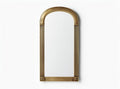 Brass framed arch mirror for wall decor 80 x 50 x 3cm